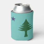 1901 Maine Flag Koozie Dosenkühler (Kanne Vorderseite)