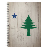 1901 Maine Flag Notebook Notizblock (Vorderseite)