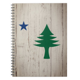 1901 Maine Flag Notebook Notizblock