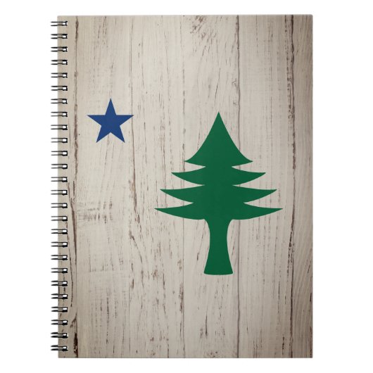 1901 Maine Flag Notebook Notizblock (Vorderseite)