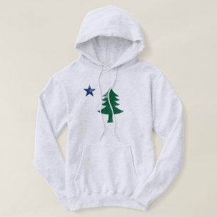 1901 Maine-Flagge - Distessed Hoodie