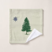 1901 Maine-Flagge - Vintage Art Badhandtuch Set (Waschlappen)