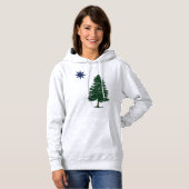 1901 Maine-Flagge - Vintage Art Hoodie (Vorne ganz)