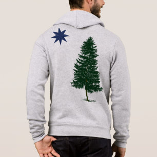 1901 Maine-Flagge - Vintage Art Hoodie