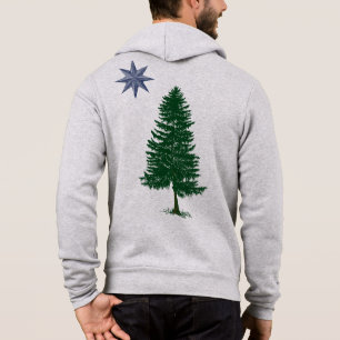 1901 Maine-Flagge - Vintager Art-ZipHoodie Hoodie