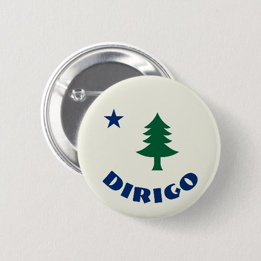 1901 Maine-Flaggen-Button - Dirigo Ausgabe Button (Vorne & Hinten)