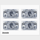 1901 Panamerikanische Exposition Rechteckiger Aufkleber (Blatt)