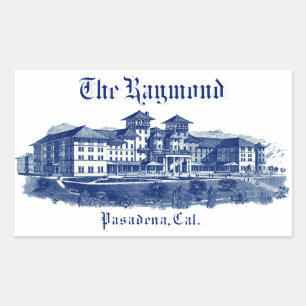 1901 Raymond Hotel Pasadena Kalifornien Rechteckiger Aufkleber