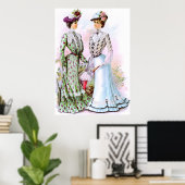 1901 Vintage Dresses Poster (Heimbüro)