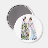 1901 Vintage Kleider Magnet (Vorderseite/Rückseite)