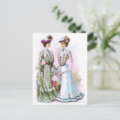 1901 Vintage Kleider Postkarte (Stehend Vorderseite)