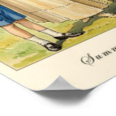 1901 Vintages Outdoor Fashion Wall Poster (Ecke)