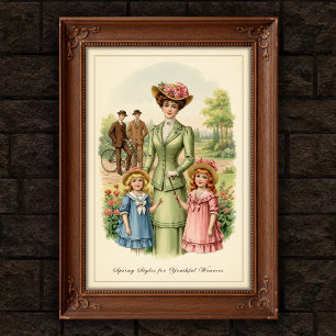 1901 Vintages Outdoor Fashion Wall Poster
