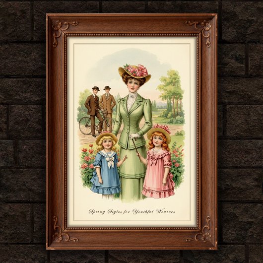 1901 Vintages Outdoor Fashion Wall Poster
