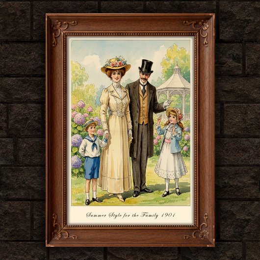 1901 Vintages Outdoor Fashion Wall Poster