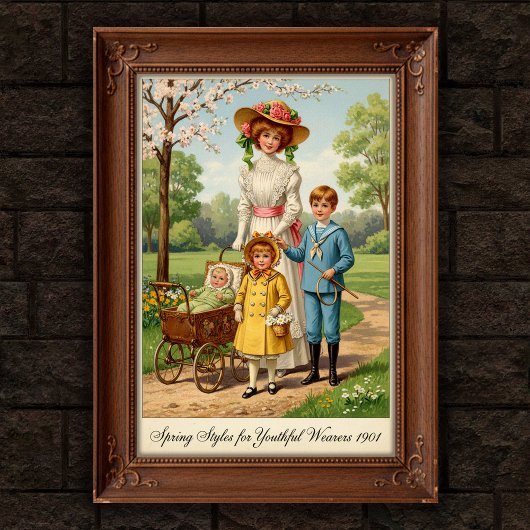 1901 Vintages Outdoor Fashion Wall Poster