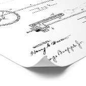 1902 Biketoilette Kunst Zeichnend Druck Poster (Ecke)