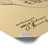 1902 Odd Airship Airplane Patent Art Zeichnend Pri Poster (Ecke)