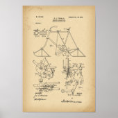 1902 Patent Bicycle Winter velocipede Poster (Vorne)