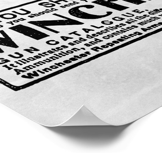 1902 Vintag Winchester Ad Poster (Ecke)