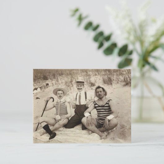 1903 Beach Bums Postkarte (Stehend Vorderseite)
