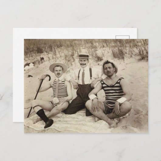 1903 Beach Bums Postkarte (Vorne/Hinten)