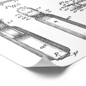 1903 Bräunende Schusswaffenpatentkunst Zeichnend P Poster (Ecke)