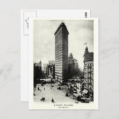 1903 Flatiron District, New York Postkarte (Vorne/Hinten)