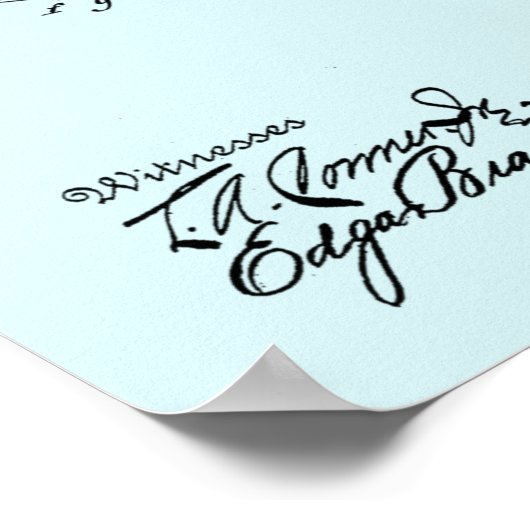 1903 Flying AirShip Patent Art Zeichnend Print Poster (Ecke)