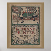 1903 Inland Printer Letterpress Poster (Vorne)