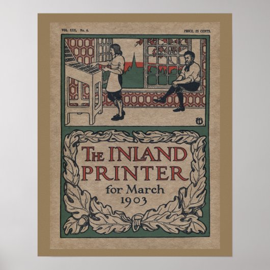 1903 Inland Printer Letterpress Poster (Vorne)