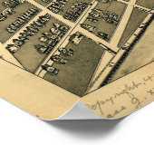 1903 Ocean City, NJ Birds Eye Panoramablick Karte Poster (Ecke)