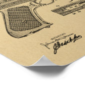 1903 Rapid Fire Gun Patent Art Zeichnend Print Poster (Ecke)