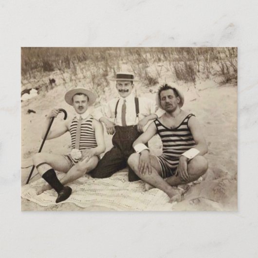 1903 Strandbummler Postkarte (Vorderseite)