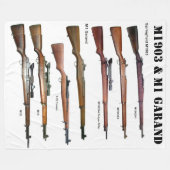 1903 und M1 GARTENRIFLES Fleecedecke (Vorderseite (Horizontal))