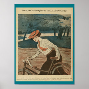 1903 Vintages Bicycle Magazine und Art Poster