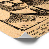 1903 Wright Brothers Replik Zeitungspapster Poster (Ecke)