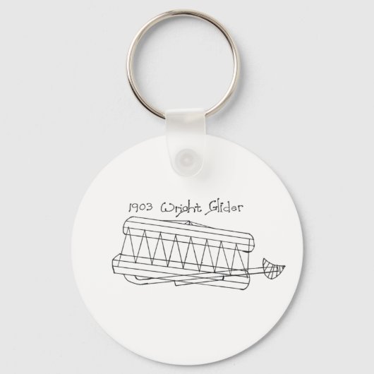 1903 Wright Glider Key Chain Schlüsselanhänger (Vorderseite)
