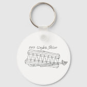 1903 Wright Glider Key Chain Schlüsselanhänger (Rückseite)