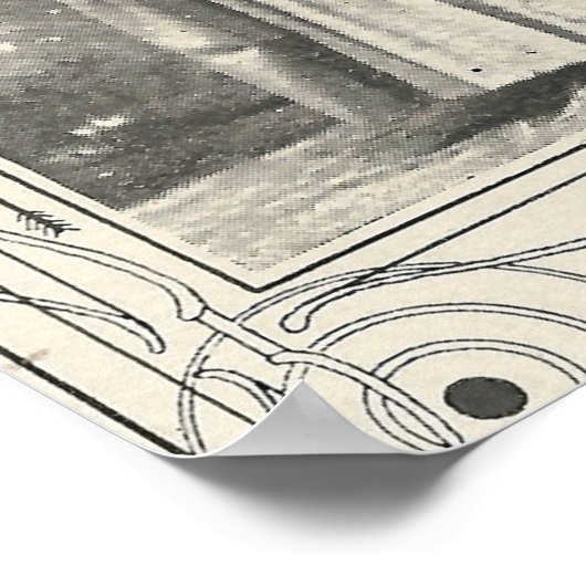 1904 Bogenschütze Poster (Ecke)