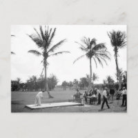 1904 Golfing Palm Beach Fl. Postcard