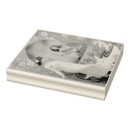 1904 Jugendstil Valentine Gummistempel (Stempel)