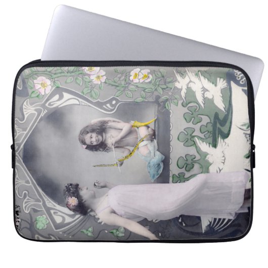 1904 Jugendstil Valentine Laptopschutzhülle (Vorderseite)
