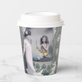 1904 Jugendstil Valentine Pappbecher