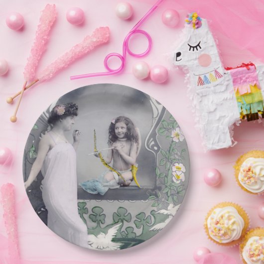 1904 Jugendstil Valentine Pappteller (Party)