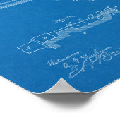 1904 Luger Gun Patent Art Zeichnend Print Poster (Ecke)