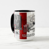 1904 Parabellum P08 Pistole Kaffee Tasse (Vorderseite Links)