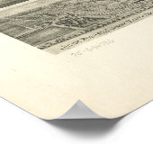 1904 Rutherford, NJ Birds Eye View Panorama Karte Poster (Ecke)