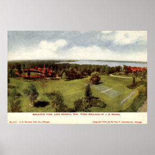 1904 Vintages Genfersee, Wisconsin Poster
