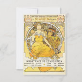 1904 Weltmesse von Alphonse Mucha Save The Date (Vorderseite)